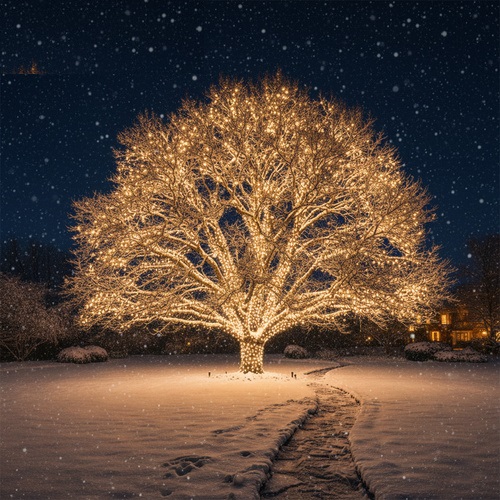 Karácsonyi fényfüzér - meleg fehér 500 LED 35 m